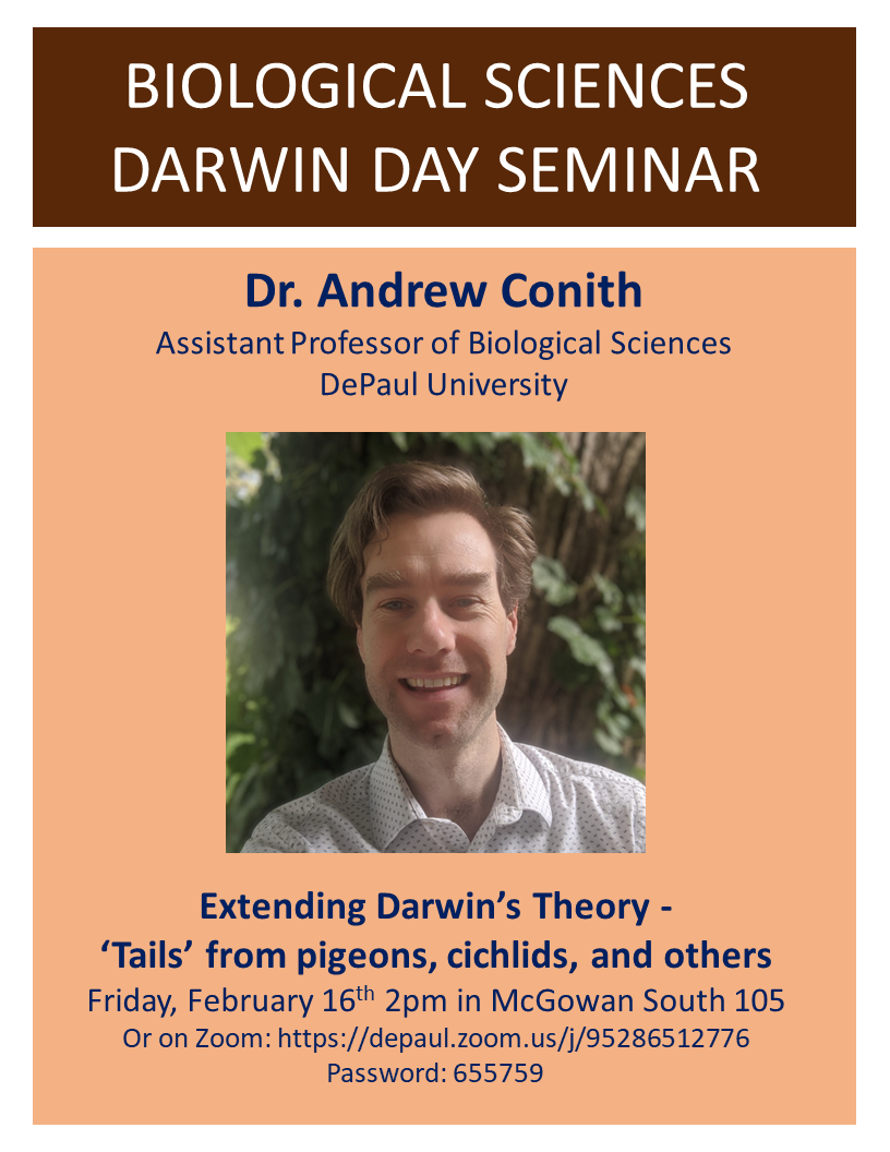 Darwin Day 2024 Seminar Flyer
