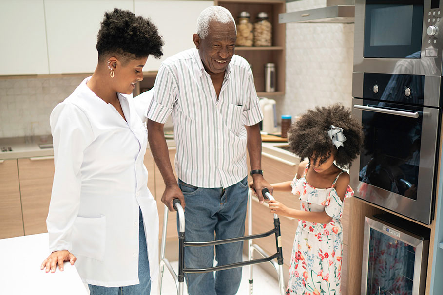Occupational therapy session with granddaughter